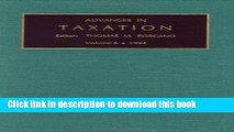 Read Advances in Taxation, Volume 6 Ebook Free