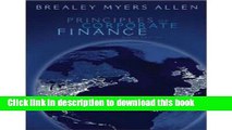 Read Books Principles of Corporate Finance, 9th Edition E-Book Free
