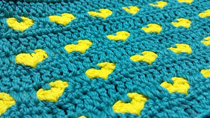 Cara Merajut Motif Hati