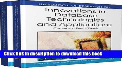 Read Handbook of Research on Innovations in Database Technologies and Applications: Current and