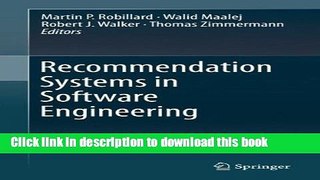 Read Recommendation Systems in Software Engineering  Ebook Free