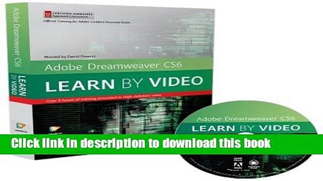 Download Adobe Dreamweaver CS6: Learn by Video: Core Training in Web Communication by video2brain