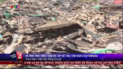 Hà Tĩnh- Phát hiện thêm bãi tập kết rác thải nghi của Formosa.