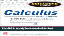 Read|Download} Schaum s Outline of Calculus, 6th Edition: 1,105 Solved Problems   30 Videos Ebook