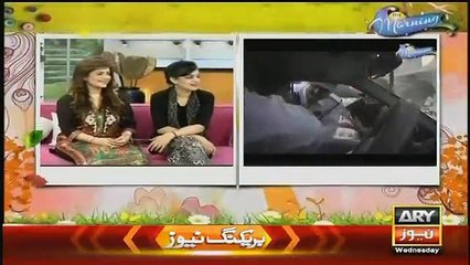 Mathira Checking On Karachi Roads