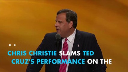Chris Christie slams Ted Cruz's speech as "awful"