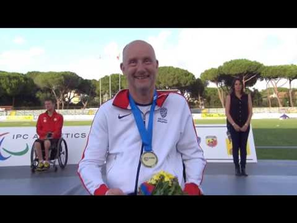 Men's 100 m T51 | Victory Ceremony | 2016 IPC Athletics European Championships Grosseto