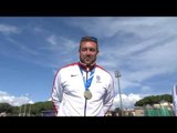 Men's discus throw F44-46 | Victory Ceremony | 2016 IPC Athletics European Championships Grosseto