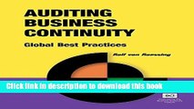 Download Books Auditing Business Continuity: Global Best Practices (Business Continuity