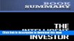 Read Summary: The Intelligent Investor - Benjamin Graham: The Classic Text on Value Investing