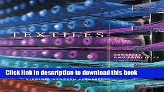 Read Book Textiles: Concepts and Principles ebook textbooks