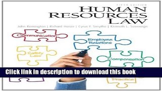 Read Book Human Resources Law (5th Edition) ebook textbooks