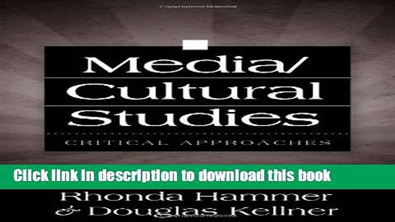 Download Media/Cultural Studies: Critical Approaches  Ebook Free