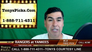 New York Yankees vs. Texas Rangers Pick Prediction MLB Baseball Odds Preview 6-28-2016