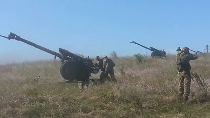 Работа артиллерии ДНР