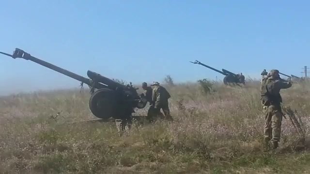 Работа артиллерии ДНР