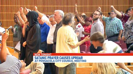 Brave Intercessors Have Showdown With Satanists in City Hall