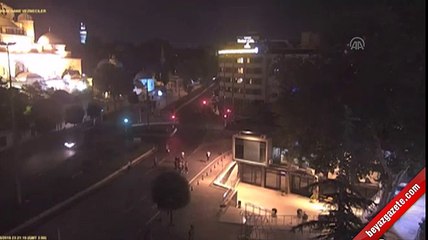 Darbe girişimi İstanbul Büyükşehir Belediyesi kameralarına yansıdı