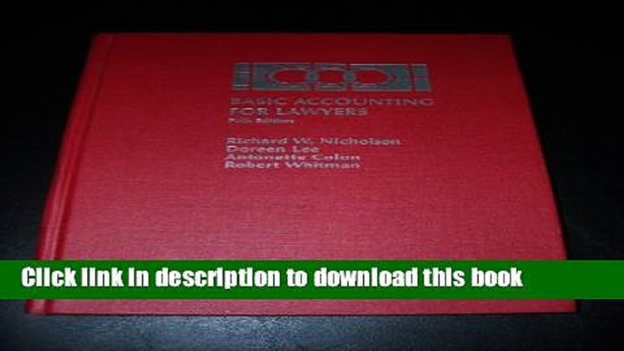 [PDF]  Basic Accounting for Lawyers  [Read] Online