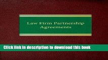 [PDF]  Law Firm Partnership Agreements  [Read] Online