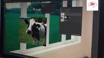 Adobe İllustrator Çalışması (İnek ve Ev)