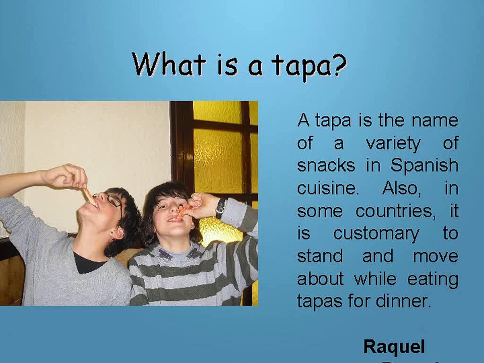Raquel Bernal - Spanish Tapas
