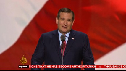 US Republican convention: Ted Cruz booed by Trump supporters