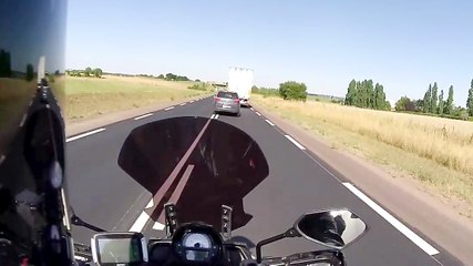 Le dépassement dangereux d'un automobiliste