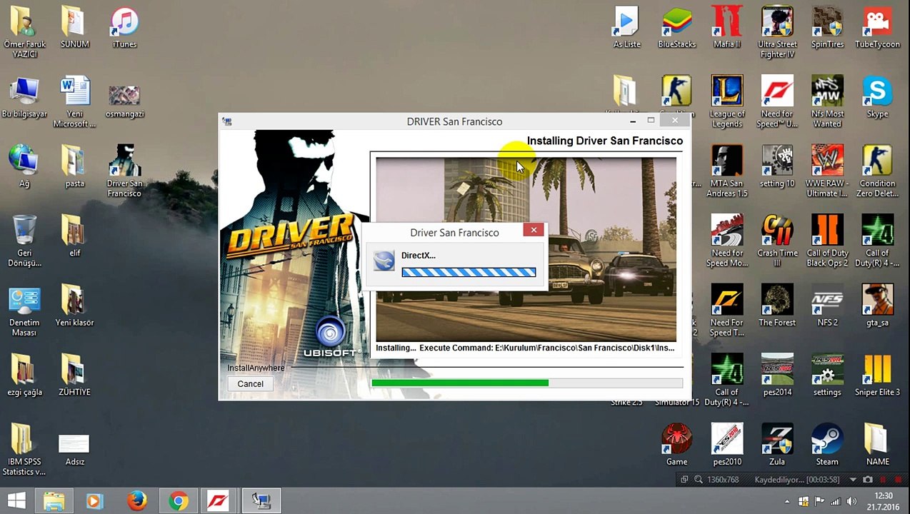 Driver San Francisco Kurulum [Tam Kurulum ]