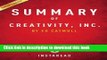 Download Books Summary of Creativity, Inc.: by Ed Catmull | Includes Analysis ebook textbooks