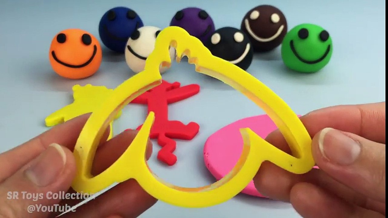 Play Doh Smiley Face with Winnie the Pooh Cookie Cutters Fun and Creative for Children #2