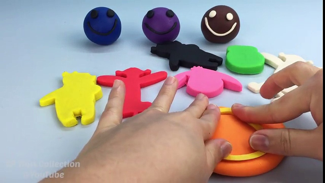 Play Doh Smiley Face with Winnie the Pooh Cookie Cutters Fun and Creative for Children #2
