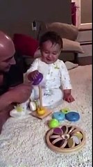 Baby can't stop laughing