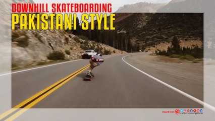 Downhill Skateboarding Pakistani Style