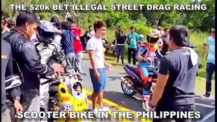 $20,000 Illegal Mountain Street Drag Race in the Philippines - YouTube