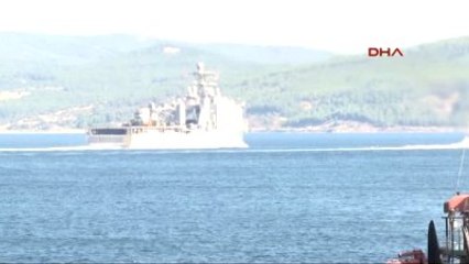 Çanakkale ABD Askeri Gemisi Çanakkale Boğazı'ndan Geçti