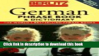 Read Berlitz German Phrase Book   Dictionary (Berlitz Phrasebooks) Ebook Free