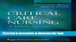 Read Critical Care Nursing: A Holistic Approach (Critical Care Nursing: A Holistic Approach