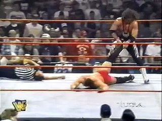 Shawn Michaels attacks Bret Hart - 10/27/97