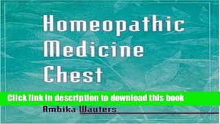 Read Homeopathic Medicine Chest Ebook Free