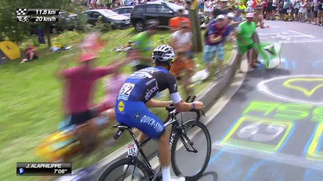 Alaphilippe and the fans - Étape 18 / Stage 18 (Sallanches / Megève) - Tour de France 2016