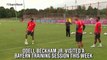 Odell Beckham Jr. kicks it with Bayern Munich stars