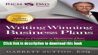 Read Book Writing Winning Business Plans: How to Prepare a Business Plan that Investors Will Want