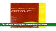 Read Books The Risk Management Association Annual Statement Studies: Financial Ratio Benchmarks