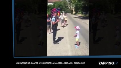 Un enfant de quatre ans chante la Marseillaise à un gendarme, la touchante vidéo