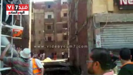 بالفيديو..محافظ الغربية يشكل لجنة هندسية لفحص البرج السكنى المهدد بالانهيار