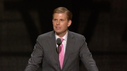 Eric Trump: 'It's time for a president with common sense'