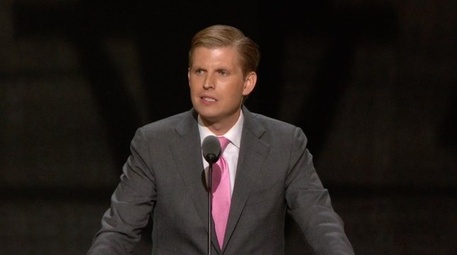 Eric Trump: 'It's time for a president with common sense'