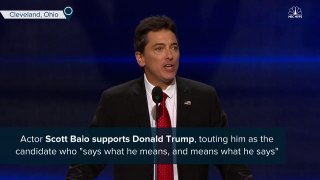 TV Actor Scott Baio Supports Donald Trump At RNC NBC News