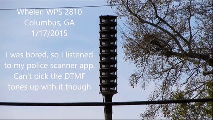Whelen WPS 2810 Siren Test - Columbus, GA 1/17/15